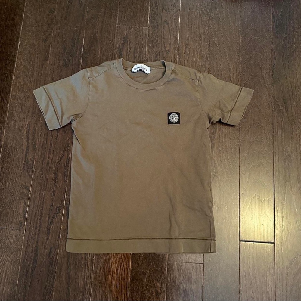 Kids Brown T-Shirt with Patch